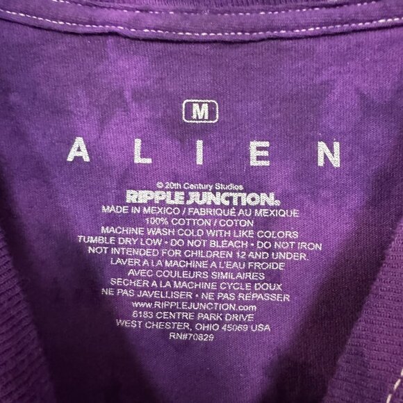 Alien Xenomorph Space No One Can Hear You Scream Tie Dye M - Picture 4 of 4